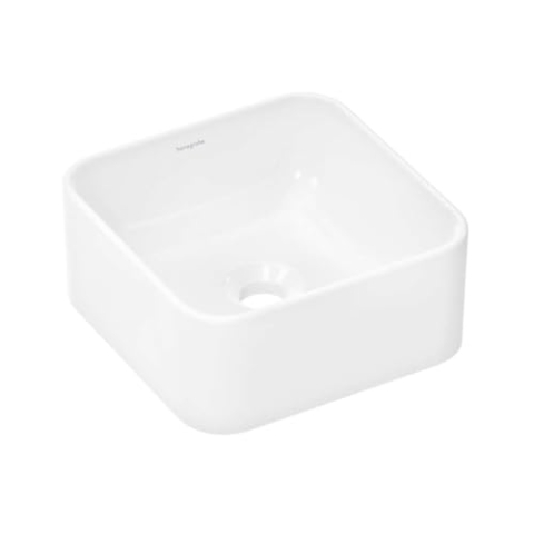 hansgrohe Xuniva Q Aufsatzwaschtisch, SmartClean, ohne Überlauf, ohne Hahnloch, 300x300mm, weiß, 61074450