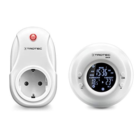 TROTEC Branchez Thermostat BN 35 - Weiß - Modern - Fernsteuerung - Wandmontage - Heizung, Kühlung