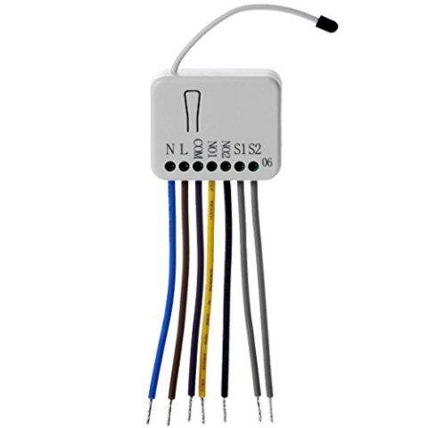 Z-Wave PHI_PAN06 Philio Relais Unterputzeinsatz 2 Schalter a 1.5kW