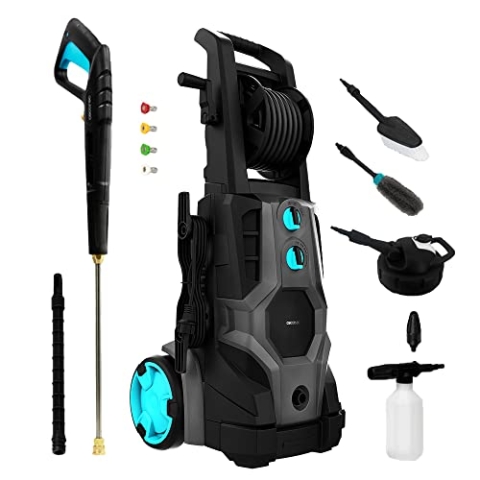 Cecotec Hochdruckreiniger HydroBoost 3200 TotalClean, 3200 W, Brushless-Motor, für Zuhause, Garten oder Auto, Durchfluss 540 l/h, Druck 225 bar, Aluminium-Pumpe, Aktionsradius 14 m
