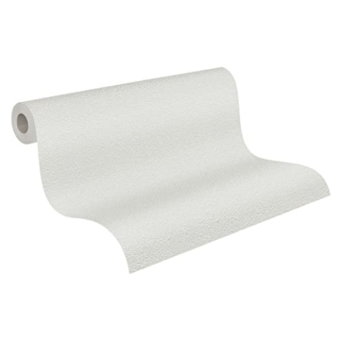 A.S. Création überstreichbare Vliestapete Meistervlies Tapete 25,00 m x 1,06 m weiß Made in Germany 577610 5776-10