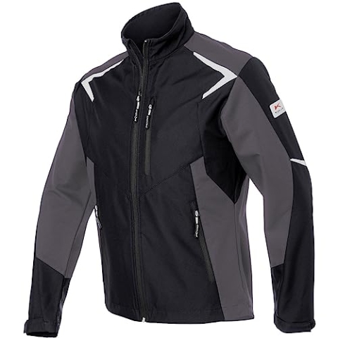 KÜBLER Workwear | KÜBLER BODYFORCE Softshell Arbeitsjacke | schwarz/anthrazit | Größe XS