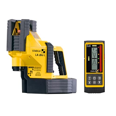 Stabila Multilinien-Laser LA 180 L, 6-teiliges Set, 18044, Gelb, Laser LA180 L