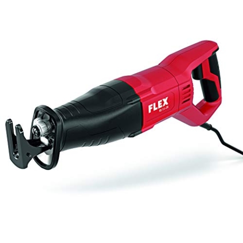 Flex Säbelsäge RS 11-28 (1100 Watt, Leerlaufhubzahl 0-2700 /min, Hub 28 mm, ergonomischer Griff, Säge inkl. Sägeblätter + Transportkoffer) 497258
