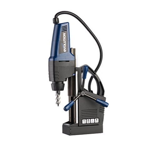 Evolution Industrie Magnetbohrmaschine Stahl EVOMAG42 | Magnetbohrer, Industriequalität, Ideal für Brücken, I-Träger und Gerüste, Kernbohrmaschine Set inkl. Bohrfutter und Schlüssel, 42 mm