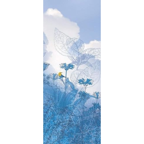 Komar Vlies Fototapete BLUE SKY PANEL, 100 x 250 cm (Breite x Höhe), Tapete, Schlafzimmer, Wohnzimmer, Flur, Design, Dekoration, Wanddeko, von Komar