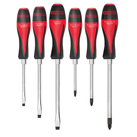 KS Tools 922.6120 ultimatemax Box von 6 Schraubendreher 3,5 bis 8 mm PZ1, PZ3
