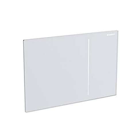 Geberit 115620SI1 Abdeckplatte SIGMA 70 115.620.SI.1 für 2-Mengenspülung Glas weiss, Weiß