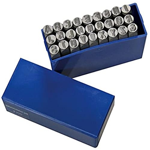 SW-Stahl 08802L Schlagbuchstaben, 5 mm I Prägewerkzeug Härtegrad I Buchstaben Stempel Metall Präzision I Handstempel Alphabet 27-teilig I Gravur Stempel Legierung