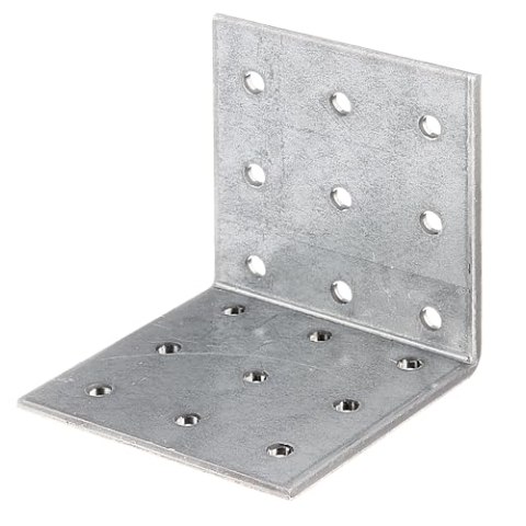 Alberts 846640 Lochplattenwinkel | sendzimirverzinkt | 60 x 60 x 60 mm | 60er Set