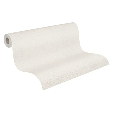 A.S. Création überstreichbare Vliestapete Meistervlies Tapete 25,00 m x 1,06 m weiß Made in Germany 573612 5736-12