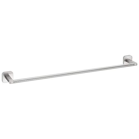 tesa ESTEETIC Handtuchstange, verchromt - Badetuchhalter zur Wandbefestigung ohne Bohren, inkl. Klebelösung - 630mm x 50mm x 85mm