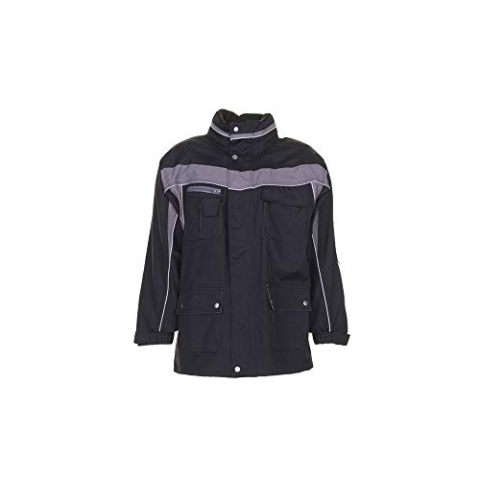 Planam Größe XL Herren Plaline Winter Allwetterjacke schwarz Zink Modell 2570