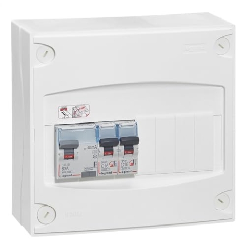 Legrand Elektrische Schalttafel, weiß, LEG93060, 400 voltsV