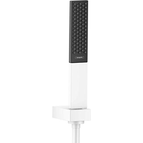 hansgrohe Brauseset Rainfinity 100mm (Duschkopf, Schlauch 125cm, Halter) Mattweiß