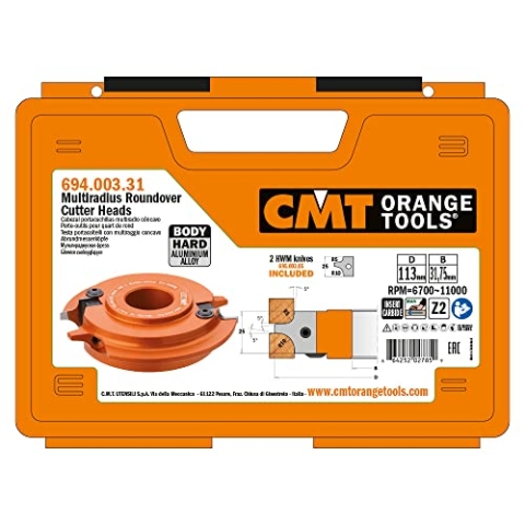 CMT ORANGE TOOLS 694.003.31 - HARTMETALL-RADIUSMESSERKOPF R=5/10 D=123X25X31,75