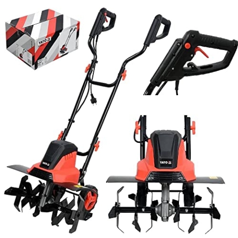YATO Elektrische Gartenhacke – 1500 W – 6 Klingen – Arbeitsbreite 40 cm