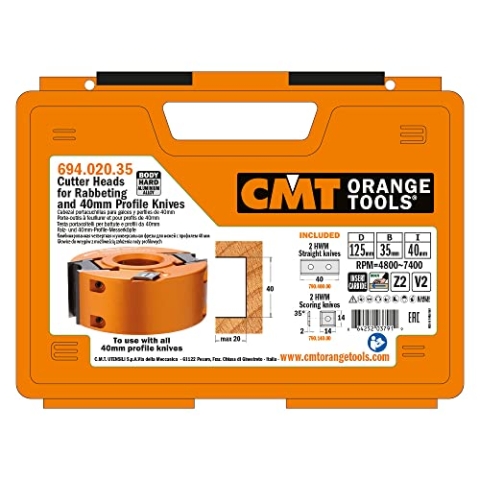 CMT 694.020.35 - Cabezal portacuchillas para galces y perfiles hw z2+2 d=100x40x35