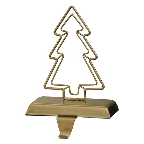 Ginger Ray RUS-148 Weihnachtsbaum-Halter, Metall, goldfarben, ideal für einen Kaminsims