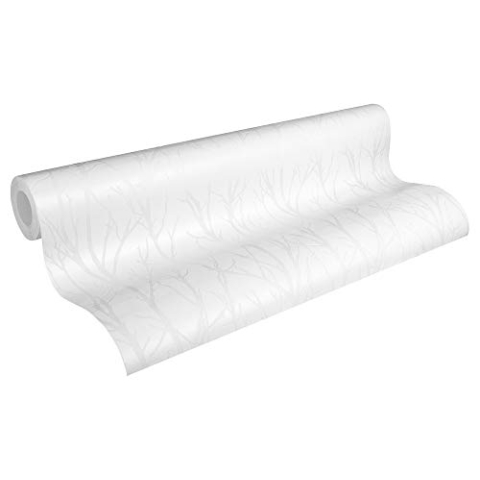 A.S. Création überstreichbare Vliestapete Meistervlies Tapete 25,00 m x 1,06 m weiß Made in Germany 321114 3211-14