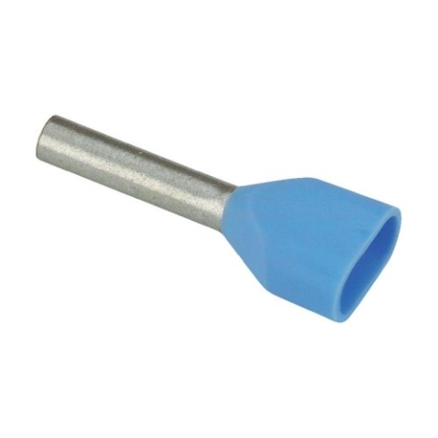 Vogt Verbindungstechnik 460509D Doppelendhülse, 2,50 mm² x 9 mm, teilisoliert, blau, 100 Stück
