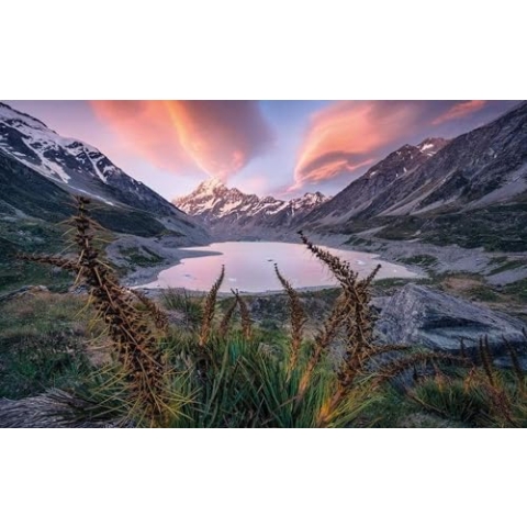 Komar Vlies Fototapete MOMENTUM LORD OF THE MOUNTAINS | Tapete, Berge, Naturmotiv, Landschaft, Schlafzimmer, Wohnzimmer, Büro, Flur | Größe 450 x 280 cm (Breite x Höhe) | SHX9-121