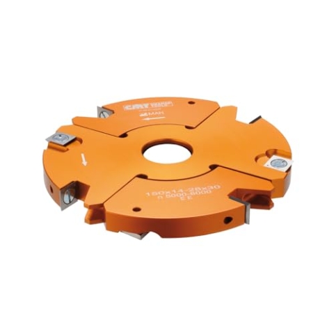 CMT Orange Toos 694.021.50-2-Teiliges Messerkopfset für Verstellbare Nuten HW D=160