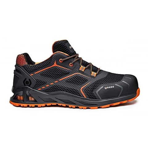 BASE Protection Herren K-step sicherheitsschuhe, Black Orange, 46 EU