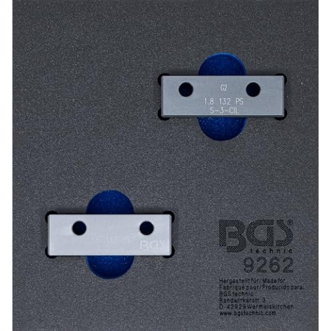 BGS 9262 | Werkstattwageneinlage 1/6: Nockenwellen-Arretierwerkzeug-Satz | für Fiat, Lancia 1.8l 130 PS