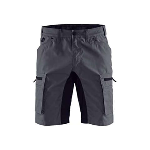 BLAKLADER WORKWEAR FAC31007 Wartungs-Shorts, Blaklader Stretch T.44, Mittelgrau/schwarz, 144918459699-44