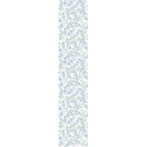 Ambiance Sticker Vliestapete, vorgeklebt, Rolle mit blauen Jasminblüten, dekorativ, 1 Rolle mit 300 x 60 cm