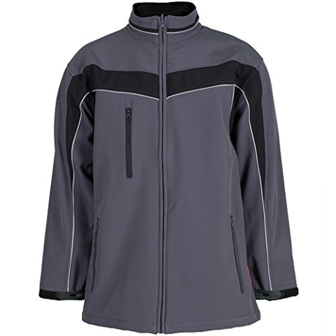 Planam 2706040 Plaline Softshelljacke, Schiefer/Schwarz, Größe XS