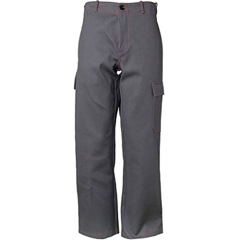 Planam 1743098 Hitze-/Schweißerschutz Bundhose 500 g/m², Grau, Größe 98