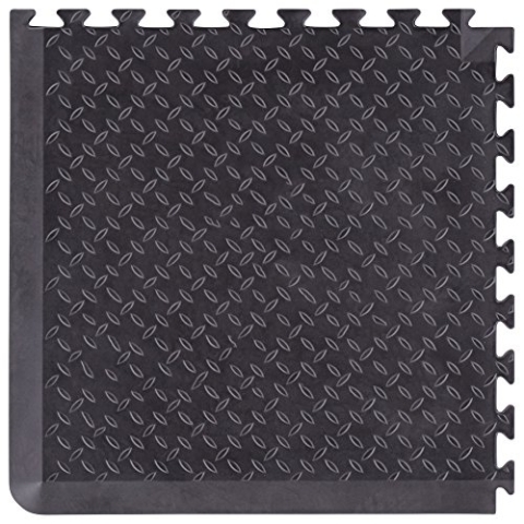 UNICOMFORT UC-EM2424C Erweiterbare Funktionsmatte, Schwarz, Extendable Corner
