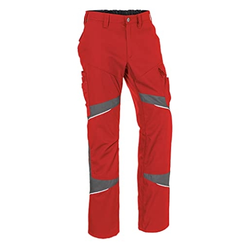 KÜBLER Workwear | KÜBLER ACTIVIQ Cotton+ Arbeitshose | mittelrot/anthrazit | Größe 64