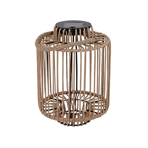 Lumisky Tenerife Solarlaterne, dekorativ, aus Polyrattan-Seil, LED, warmweiß, Höhe 30,5 cm