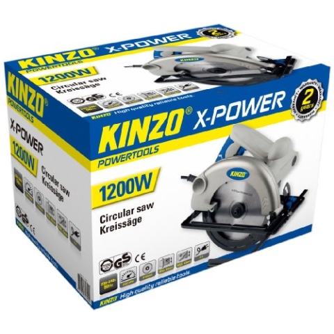 KINZO Circular Saw 1200 W, 230 V, 71800