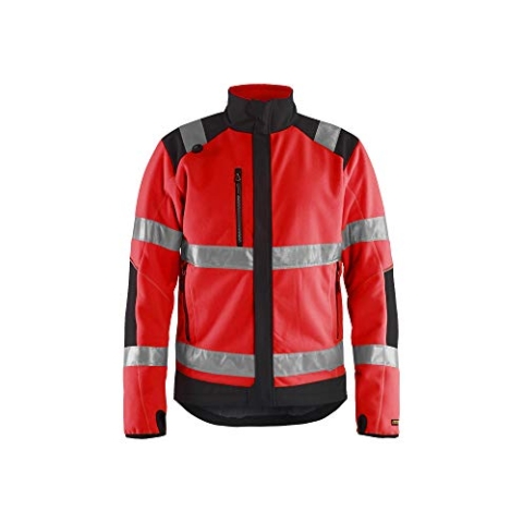 Blaklader 48882524 WINDDICHTE FLEECE-JACKE MIT HOHER VISKOSITÄT, Rot/Schwarz, grootte 4XL