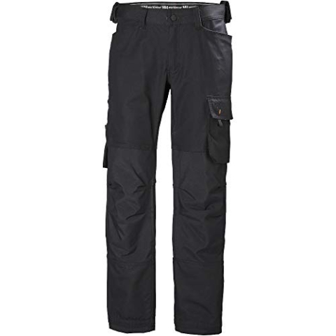 Helly Hansen Unisex-Adult Chefs Pants, Black, C54-Waist 38", Inside Leg 33"