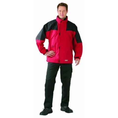Planam 3140064 Outdoor Redwood Jacke, Rot/Schwarz, Größe XXXL