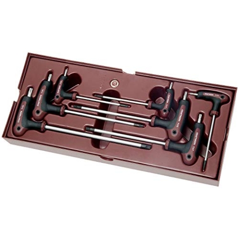 Kraftwerk 4900-26B 7-teilig TX-T-Schraubendreherschale Completo, rot