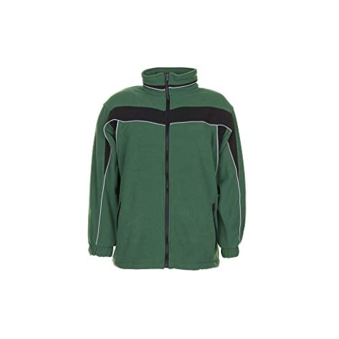 Planam Größe L Herren Plaline Winter Fleecejacke grün schwarz Modell 2565
