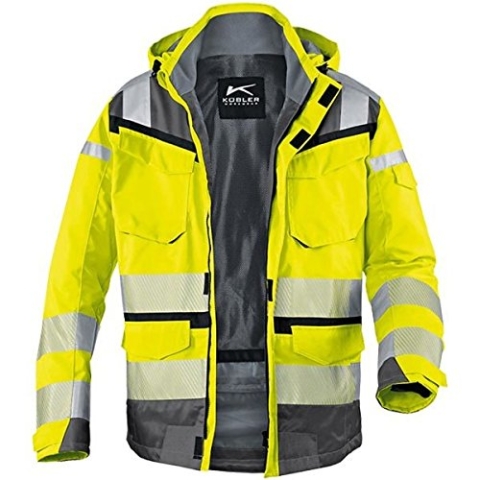 KÜBLER Workwear | KÜBLER REFLECTIQ Wetterjacke SYMPATEX® PSA 2 | warngelb/anthrazit | Größe 3XL