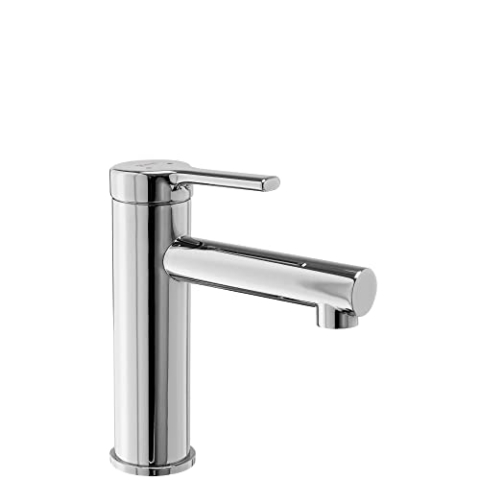 Rea Waschtischarmatur PIXEL CHROME LOW Wasserhahn Bad Badarmatur aus Messing Armatur für Waschbecken Badezimmer Mischbatterie Waschbecken Einhebel (Chrom)