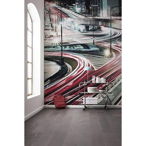 Komar Vlies Fototapete SPEED PAINTING, 400 x 250 cm (Breite x Höhe), Tapete, Schlafzimmer, Wohnzimmer, Flur, Design, Dekoration, Wanddeko