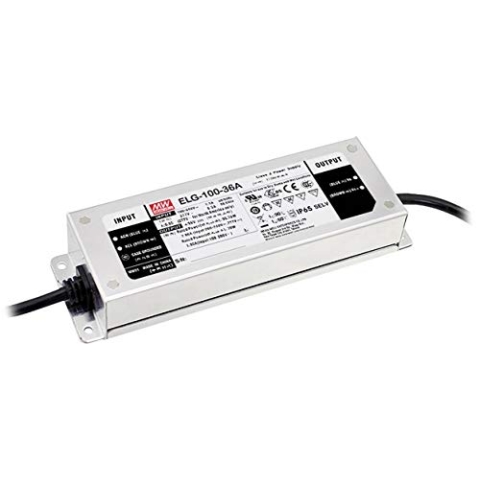 MEAN WELL ELG-100-24AB-3Y LED-Treiber, konstanter Spannung, 96 W, 2-4 A, 21,6-26,4 V/DC, Dimmfunktion, 3-in-1, mont