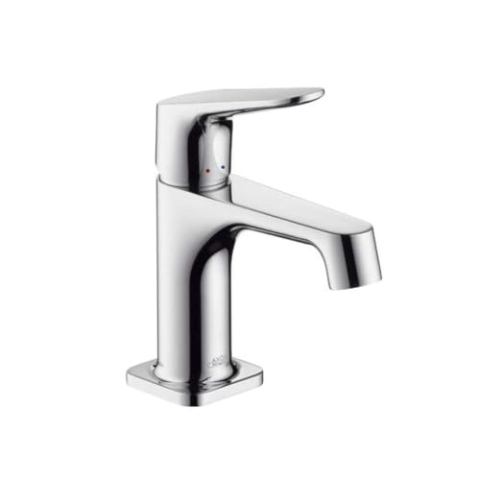 AXOR Wasserhahn Citterio M (Armatur mit Auslauf Höhe 70mm und Zugstangen-Ablaufgarnitur) Chrom