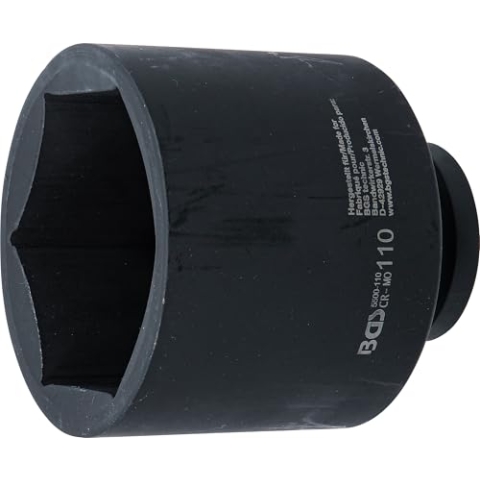 BGS 5500-110 | Kraft-Steckschlüssel-Einsatz Sechskant, tief | 25 mm (1") | SW 110 mm
