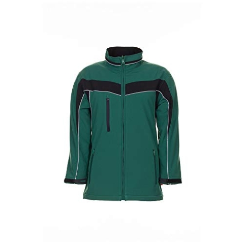 Planam 2705068 Plaline Softshelljacke, Grün/Schwarz, Größe 4XL