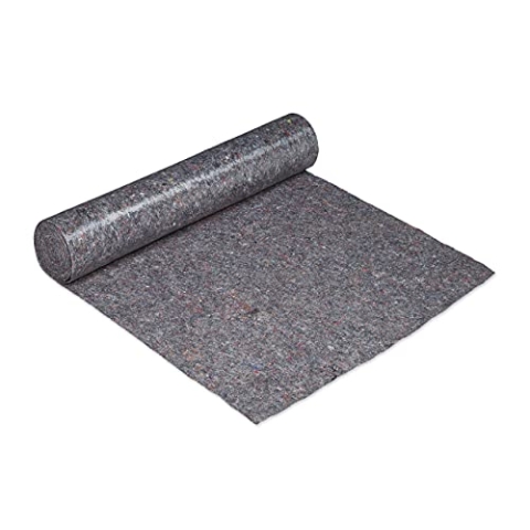 Relaxdays Malervlies, Abdeckvlies Rolle, 1 m x 25 m = 25m², rutschfest, wasserabweisend, 300g/m², Streichen, Umzug, grau